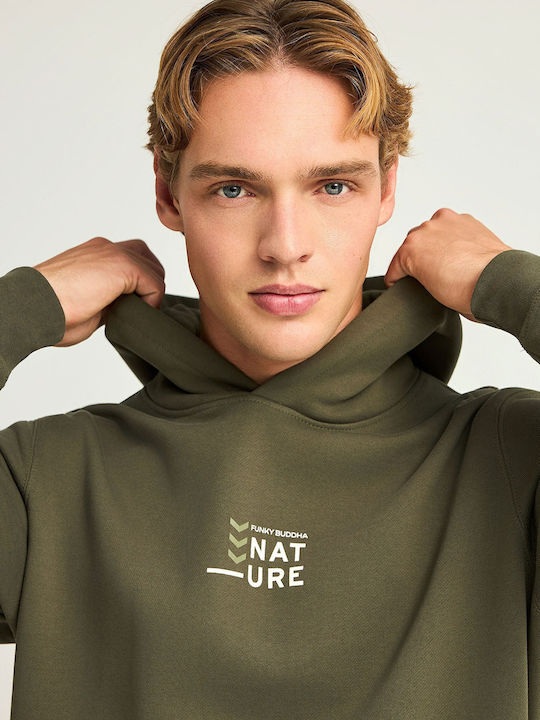 Sweatshirt with Hood Green