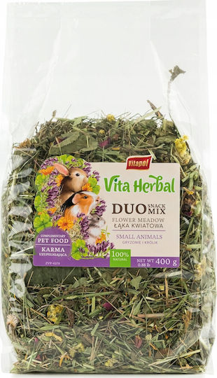 Vitapol Vitapol Vita Herbal Duo Snack Meadow Flower Hay Rodents Rabbit 400g