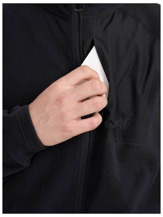 Ανδρική Ζακέτα Fleece Μαύρη
