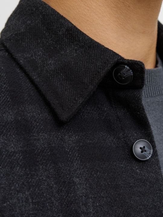 Μακρυμάνικo Βαμβακερό Overshirt Black