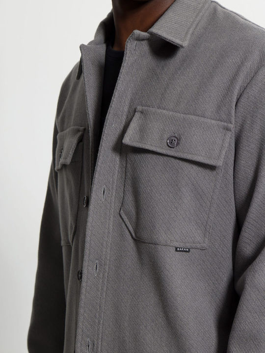 Μακρυμάνικo Overshirt Γκρι