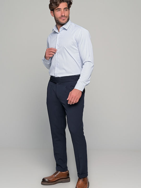 Linea Alta Long-sleeved Shirt White-Blue