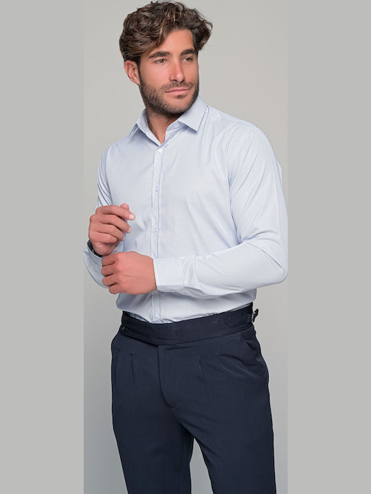 Linea Alta Long-sleeved Shirt White-Blue