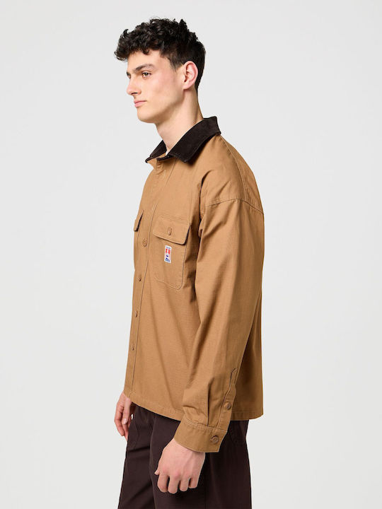 Casey Μακρυμάνικo Overshirt Camel