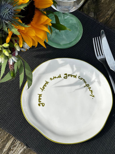 Maegen Plate Shallow made of Porcelain with Diameter 20.5cm
