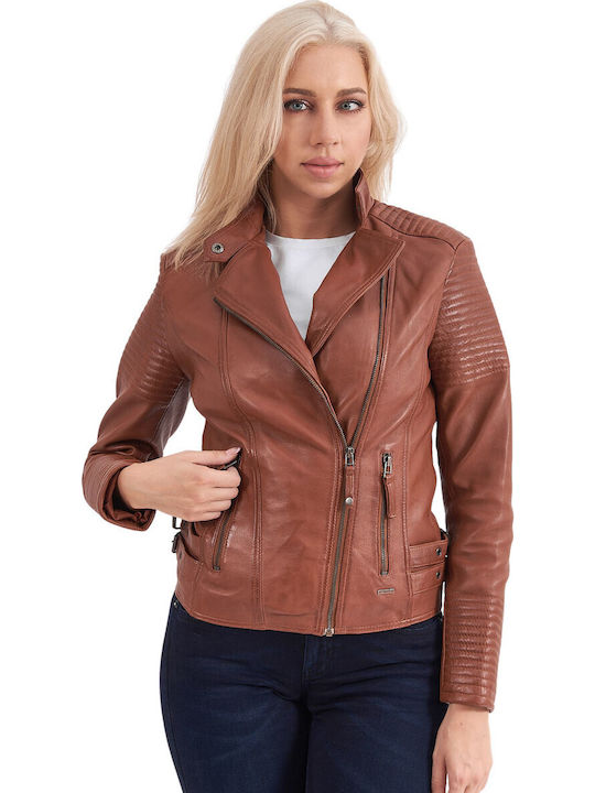 Calypso Damen Bikerjacke Tan