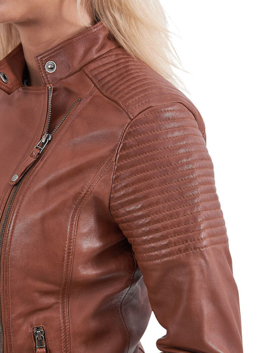 Calypso Damen Bikerjacke Tan