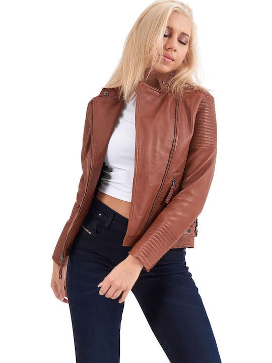 Calypso Damen Bikerjacke Tan