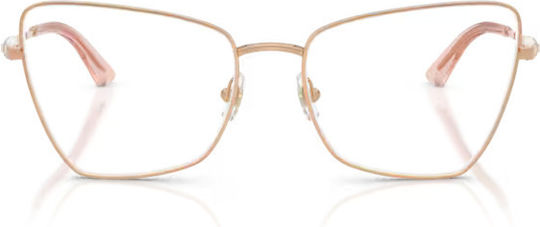 Jimmy Choo Jc2010hb 3008 Rame Ochelari Pentru Femei Material Metalic Culoare Rose Gold