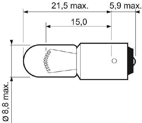Valeo Autolampe T4W 12V 4W