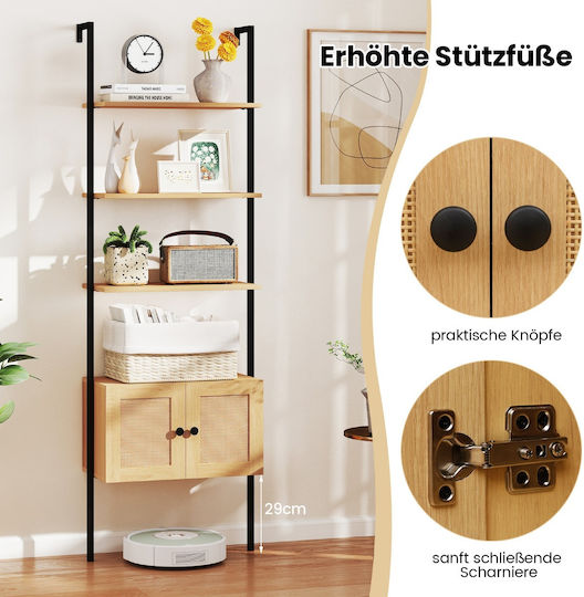 Bibliothek Natural Shade 60x31x184cm