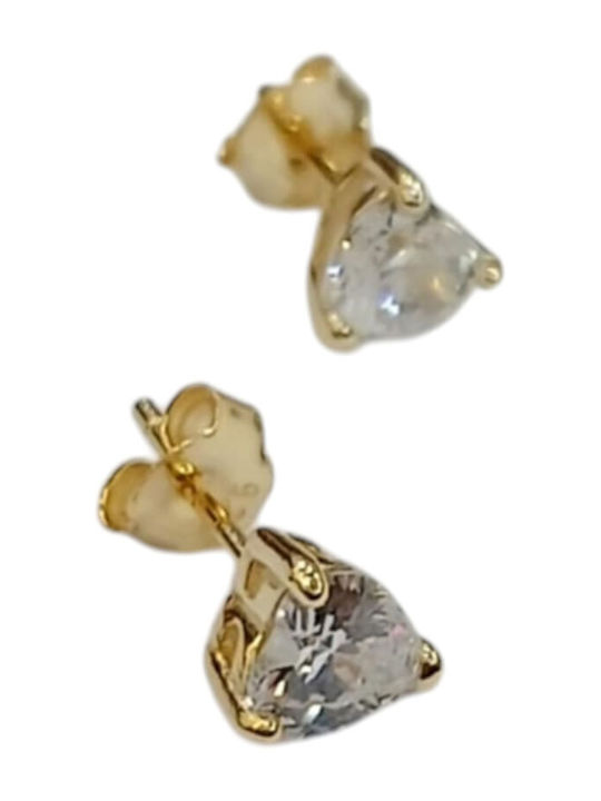 Prince Silvero Earrings made of Silver Gold Plated with Stones