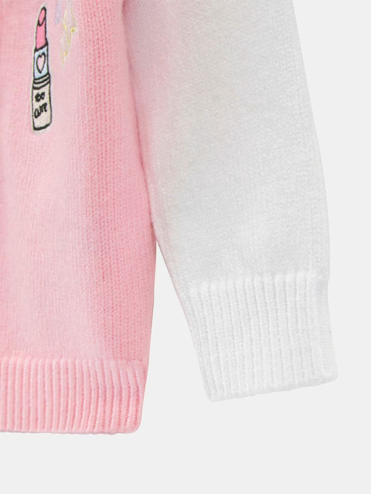 Kids Cardigan Knitted Pink