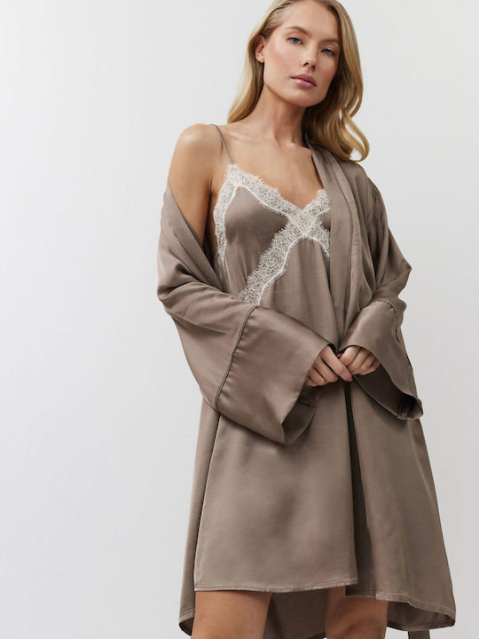 Aruelle Women's Nightdress Mocha
