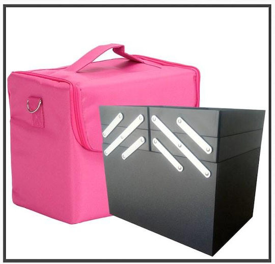 Material textil Geantă cosmetică Roz Înălțime: 19 cm x Lățime: 24 cm x Adâncime: 28 cm