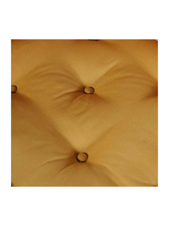 Bean Bag Sofa Poof Yellow 70x70x36cm