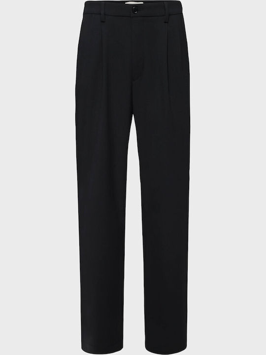 Trousers Chino Elastic in Relaxed Fit Black