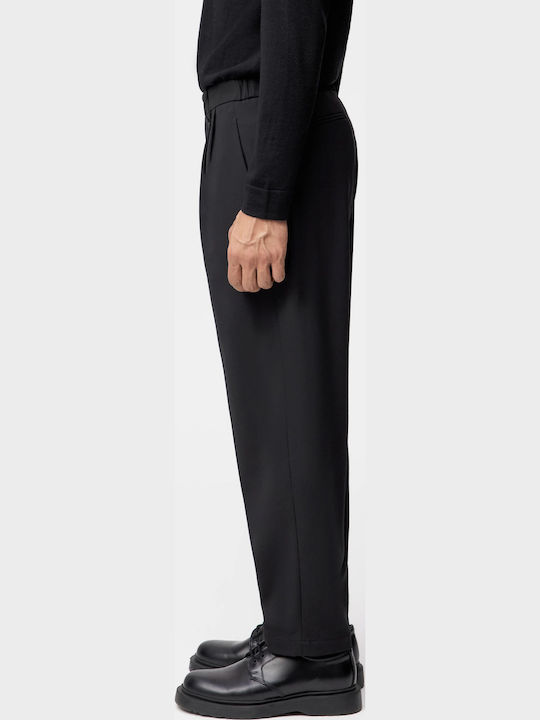 Trousers Chino Elastic in Relaxed Fit Black