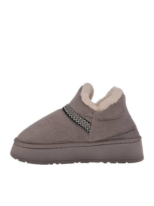 Closed Women's Slippers Brown