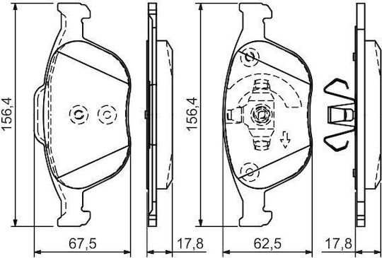 Bosch Brake Pad Set Disc Brake 0 986 495 066
