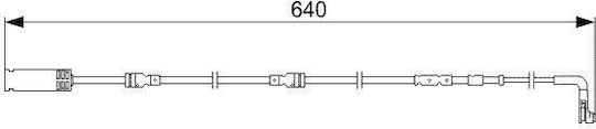 Warning Sensor Brake Pad Wear Bosch 1 987 473 045
