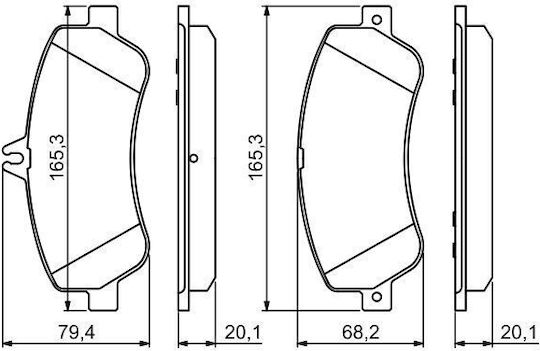 Bosch Brake Pad Set Disc Brake 0 986 494 302