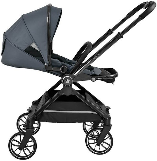 Bebe Stars Mirage Ρυθμιζόμενο Καρότσι 3 σε 1 Kατάλληλο για Nεογέννητο Grey 9.6kg