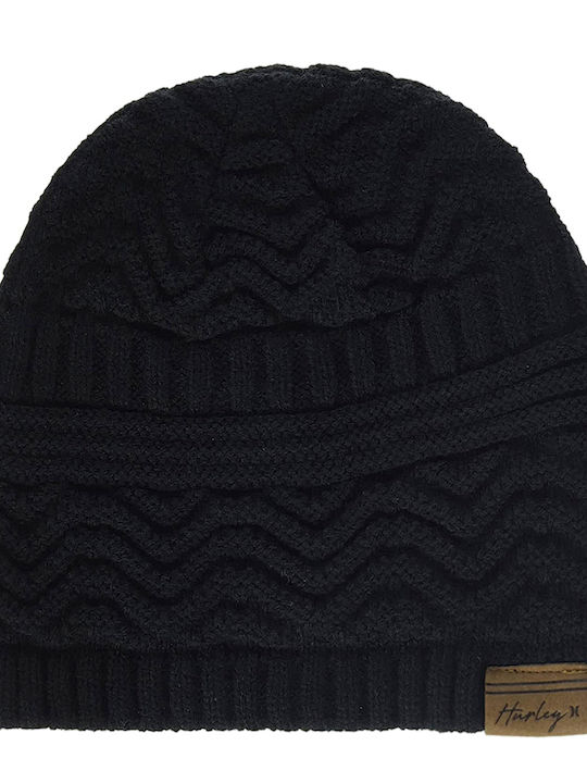 Beanie Feminin Căciulă Tricotat în culoarea Negru