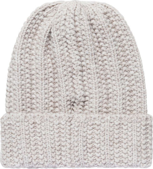 Beanie Beanie Knitted in Beige color