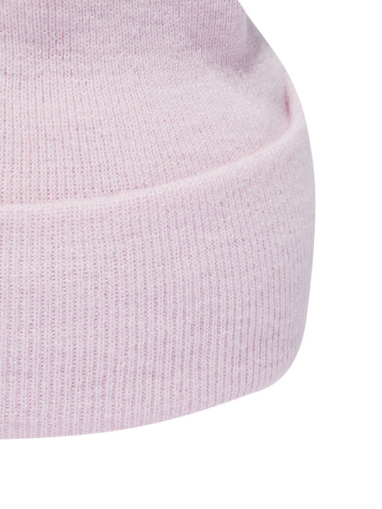 Tonal Met Bean Beanie Beanie Knitted in Pink color