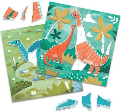 Sticker Book Numbers Dinosaurs