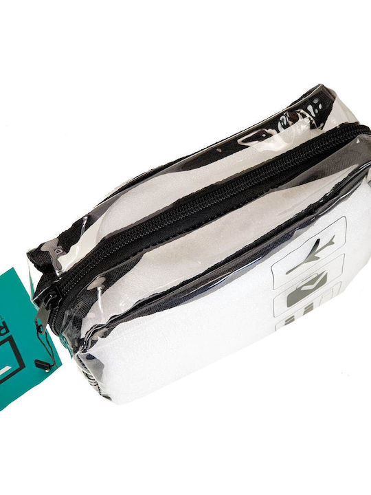 Travel Toiletry Bag Rain Rcos102 Transparent Black – Ideal Airport Black