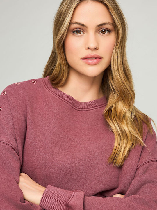 Women's Sweatshirt Hooded Red
