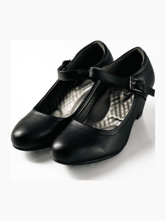 Pumps mit Riemchen Schwarz
