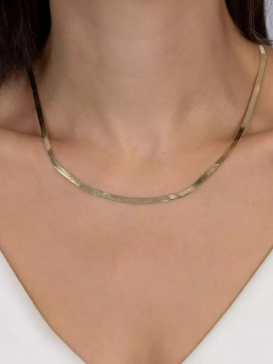 Gold Chain Neck Snake 9K