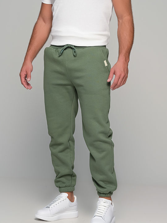 Basic Jogginghose mit Gummizug Khaki