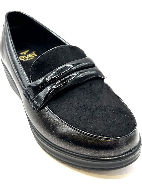 Λουστρίνι Γυναικεία Loafers σε Μαύρο Χρώμα