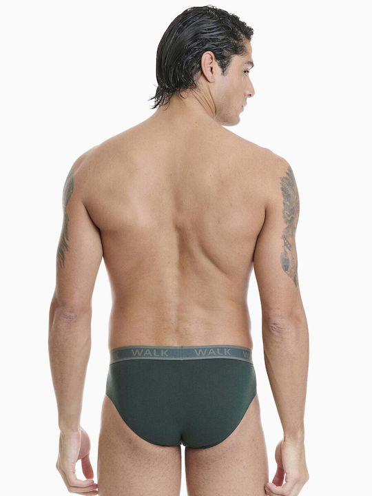 Slipuri pentru bărbați Khaki Green - Multicolor 2Pachet