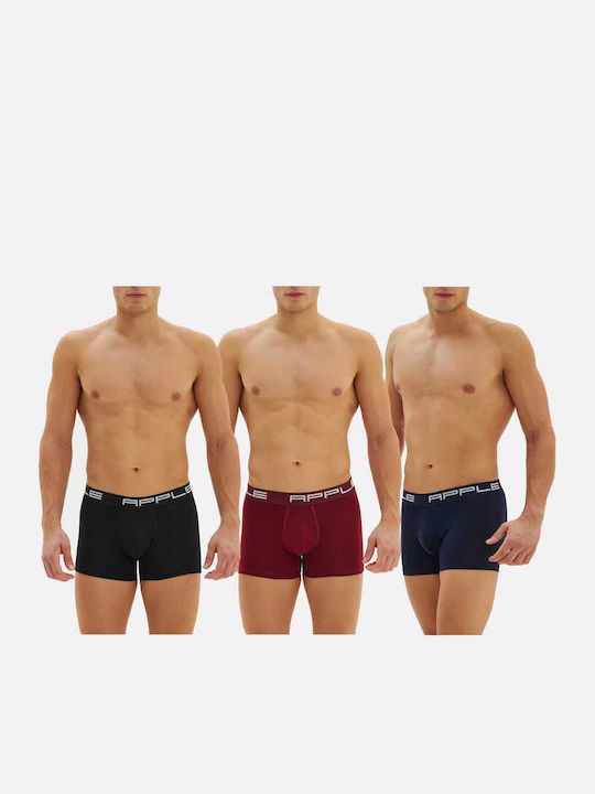 Men's Boxers Black, Blue, Bordeaux 3Pack