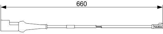 Warning Sensor Brake Pad Wear Bosch 1 987 473 575