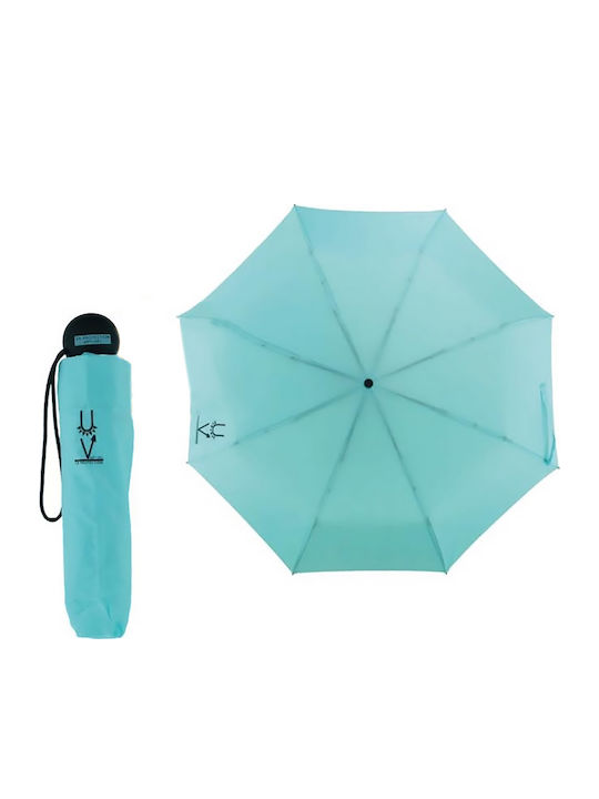Rain Windproof Umbrella Compact Turquoise
