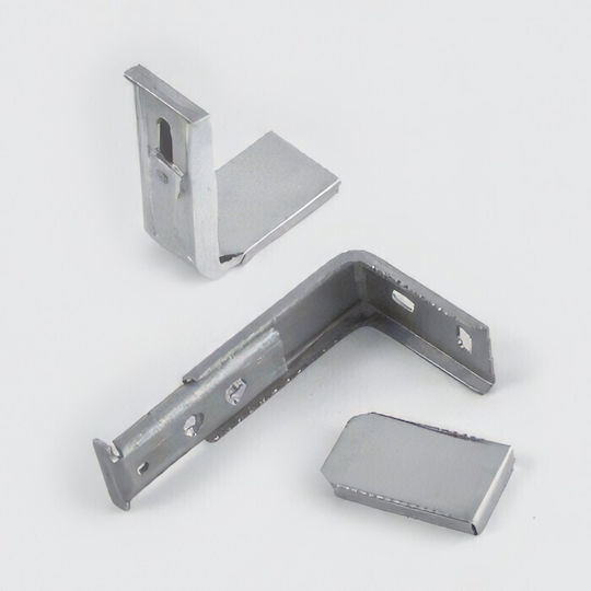 Anartisi Phantom Sens unic Șină Metalic în Culoare Argintiu 200εκ. 513838-02
