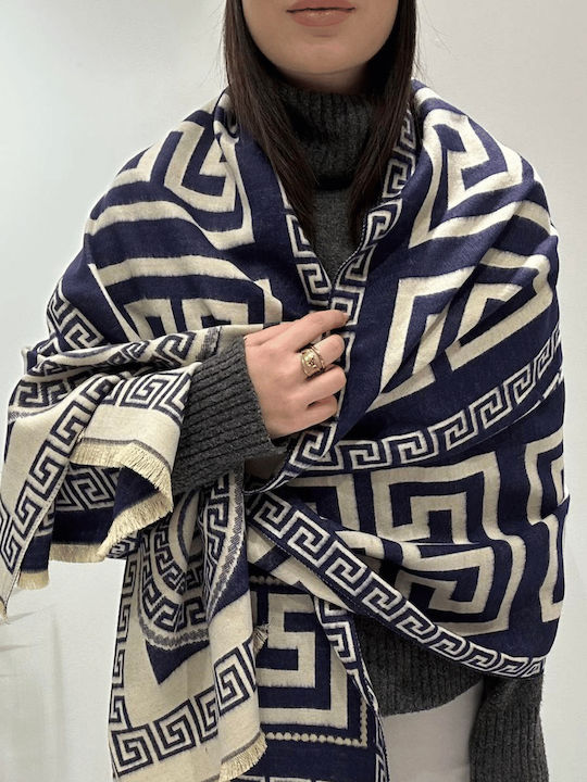 Women's Wool Neck Warmer Navy Blue