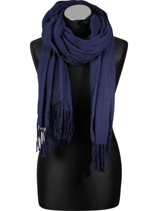 Women's Wool Scarf Navy Blue