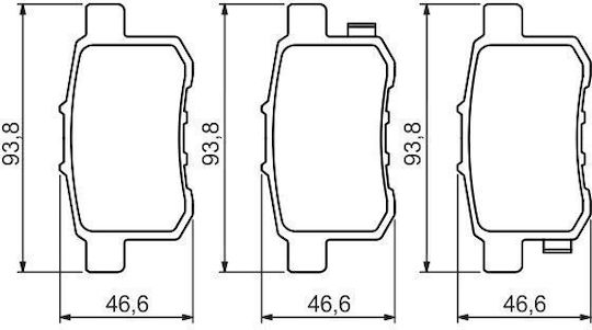 Set Plăcuțe de Frână Bosch Disc Frână 0 986 494 338