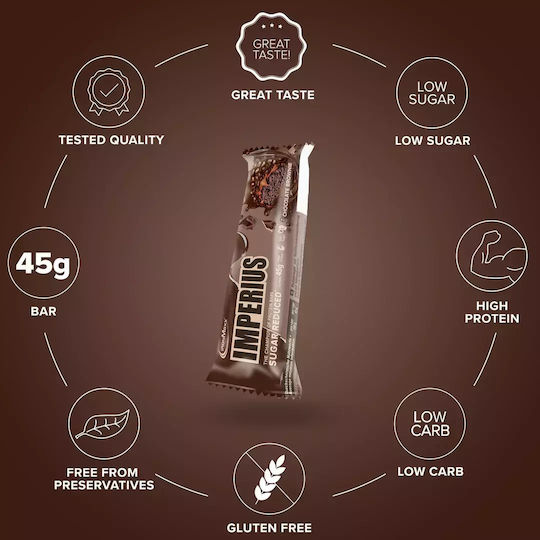 IronMaxx Imperious Riegel mit 36% Protein & Geschmack Schokoladen-Brownie 45gr