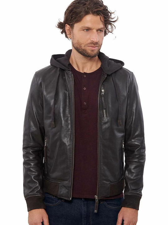 Sugar Buffalo Leather Jacket Brown