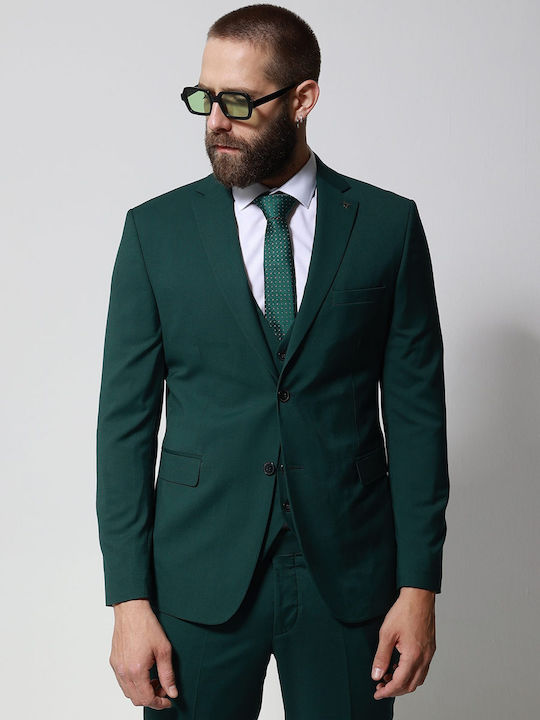 Мъжки Костюм С гиле Green
