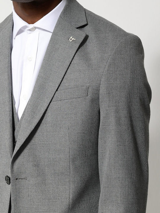 Herrenanzug mit Weste Gray