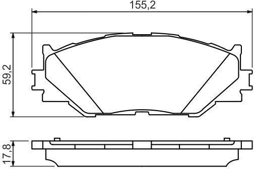Bosch Brake Pad Set Disc Brake 0 986 494 316